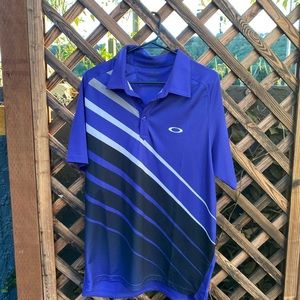 Mens Oakley Polo T Shirt Size L in Blue